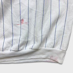 Vintage 1990 Labatt's Blue Beer Sweatshirt Mens Large White Slo-Pitch Baseball Crewneck