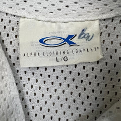 Vintage 90s Labatt Blue Light Baseball Jersey Mens Large White Mesh Button Up Promo