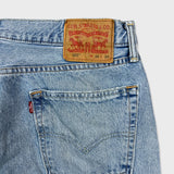 Levi's 502 Jeans Mens 34x33 Blue Regular Taper Fit Light Wash Faded Denim Pants