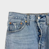 Levi's 501 S Jeans Womens 27x28 Blue Skinny Fit Slim Taper Leg Light Wash Denim Pants