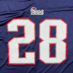 Reebok Corey Dillon #28 New England Patriots Jersey Mens 2XL Blue NFL Football