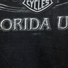 Vintage 2006 Harley Davidson Sleeveless Tee Mens XL Black USA Florida