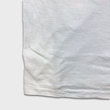 Vintage 80s Blank T Shirt Mens Medium White Single Stitch Basic Short Sleeve Tee