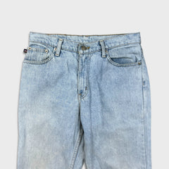 Ralph Lauren Jeans Womens 30x31 Blue Light Wash Slim Taper Denim Pants