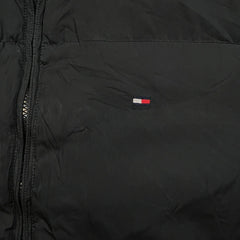 Tommy Hilfiger Jacket Mens Large Flag Outdoor Full Zip Puffer Heavy Coat