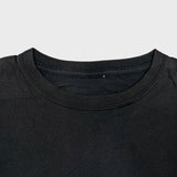 Vintage Y2K Blank T Shirt Mens Large Black Sun Faded Distressed Short Sleeve Tee
