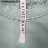 Lululemon Perfectly Oversized Crew Womens Size 12 Blue Pullover Sweatshirt