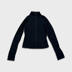 Lululemon Nulu Cropped Define Jacket Womens Size 6 Black Yoga Pilates Tracksuit