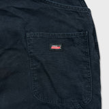 Dickies Overalls Mens Size 2XL Blue Bib Dark Wash Hammer Loop Workwear Denim