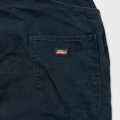 Dickies Overalls Mens Size 2XL Blue Bib Dark Wash Hammer Loop Workwear Denim