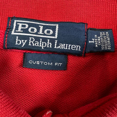 Vintage 90s Polo Ralph Lauren Shirt Mens Large Red Blackwatch Pony Polo Team