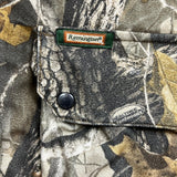 Remington Realtree Vest Mens Large Green Hunting Camo Reversible Utility Jacket