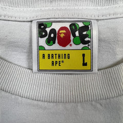 BAPE Camo Big Ape Head Tee Mens Large White A Bathing Ape Graphic T Shirt