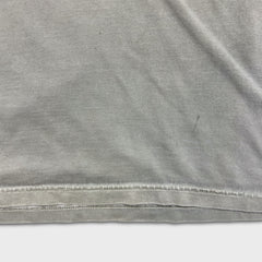 Vintage 90s Blank T Shirt Mens XL Gray Sun Faded Bleached Basic Short Sleeve Tee