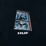 HUF x Marvel Black Suit Spider-Man Black T Shirt Mens Medium Black Superhero Tee