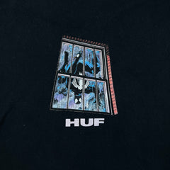 HUF x Marvel Black Suit Spider-Man Black T Shirt Mens Medium Black Superhero Tee
