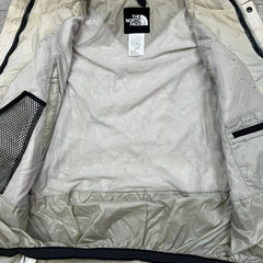 Vintage 90s The North Face Jacket Mens Large White Full Zip Nature Mountain Coat