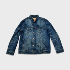 Levi's Type III Denim Jacket Mens XL Blue Medium Wash Western Trucker
