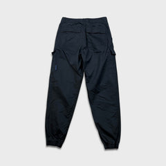 Adidas Blue Version Cargo Pants Mens Small Black 3 Stripe Trefoil Taper Leg