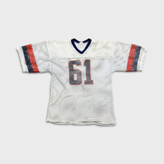 Vintage 70s Saxon Athletic Football Jersey Mens XL White USA Mesh #61