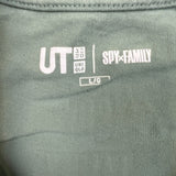 Uniqlo x Spy Family T Shirt Mens Large Green Short Sleeve Anime Pocket Tee
