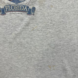 Vintage 1992 Joe Cool Miami Beach Florida T Shirt Mens XL Gray Faded Graphic Tee