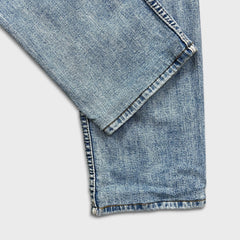 Levi's 511 Jean Mens 33x28 Blue Slim Fit Light Wash Faded Stretch Denim Pants