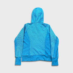 Lululemon Scuba Hoodie Womens Size 10 Blue Full Zip Striped Hooded Sweater