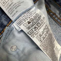 Levi's 505 Jeans Mens 34x30 Blue Regular Fit Straight Leg Light Wash Faded Denim Pants
