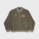 Vintage 90s Adidas Fleece Mens Large Brown Tampa Bay Buccaneers NFL Football Jacket