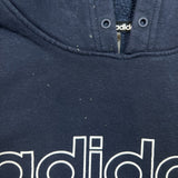 Adidas Hoodie Mens Large Blue Essentials Spell Out Hooded Sweater