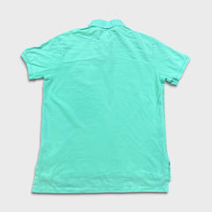 Polo Ralph Lauren Shirt Mens Large Green Pony Cotton Casual Preppy Short Sleeve