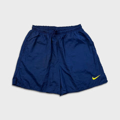 Vintage 90s Nike Sportswear Shorts Mens Large Blue Swoosh Pocketed