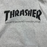 Thrasher Magazine Hoodie Mens XL Gray Logo Skateboard Pullover Hooded Sweater