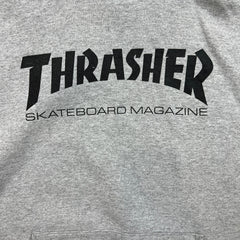 Thrasher Magazine Hoodie Mens XL Gray Logo Skateboard Pullover Hooded Sweater