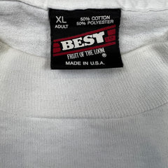 Vintage 90s Jamaica T Shirt Mens XL White Feel All Right Single Stitched Tee