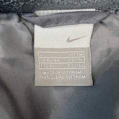 Vintage Y2K Nike Air Jacket Mens Large Gray Sportswear Spell Out Swoosh Full Zip Puffer Coat