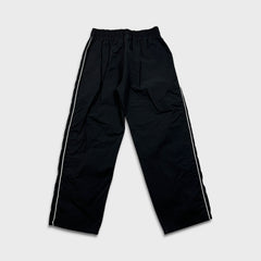 Adidas Track Pants Mens 2XL Black 3 Stripes Spell Out Relaxed Athletic Jogger