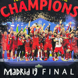 2019 Liverpool FC T Shirt Mens Medium Black Champions League Final Soccer Tee