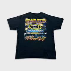Vintage 2011 NASCAR Sprint Cup All Star Race T Shirt Mens XL Black Double Sided Tee