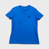 Burberry Brit T Shirt Mens Medium Blue Equestrian Knight Logo Casual Tee