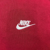 Nike Sportswear Hoodie Mens Large Red Swoosh Pullover Hooded Sweater