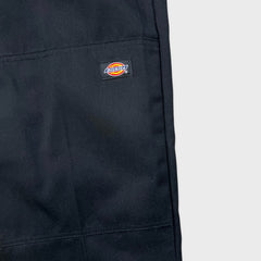 Dickies Pants Mens 34x32 Black Loose Fit Double Knee Workwear Baggy Trouser