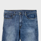 Levi's 505 Jeans Mens 36x32 Blue Regular Fit Straight Leg Dark Wash Stretch Denim Pants