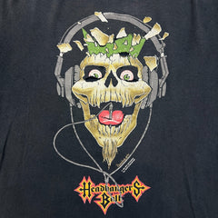 Vintage 1991 MTV Headbangers Ball T Shirt Mens XL Black Single Stitched USA Distressed Tee