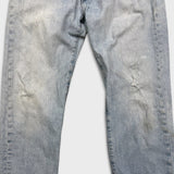 Levi's 501 '93 Jeans Mens 32x32 Blue Original Fit Straight Light Wash Distressed Pants