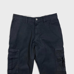 Dickies Pants Mens 32x30 Black Flex Regular Straight Workwear Chino Cargo Trouser