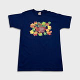 Vintage 90s Canada Maple Leaves T Shirt Mens Medium Blue Patriotic Country Tee
