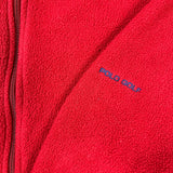 Vintage 90s Polo Golf Ralph Lauren Fleece Mens XL Red Full Zip Jacket
