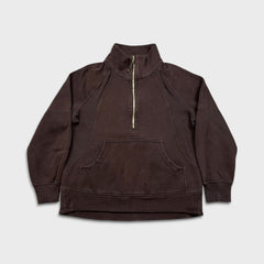 Lululemon Scuba Oversized Funnel Neck 1/2 Zip Womens Medium Brown Sweatshirt